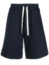 Jil Sander Cotton Bermuda Shorts In Blue