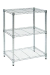 Honey-can-do Chrome 3-tier Shelving Unit In Chrome Plated