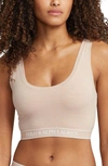 Polo Ralph Lauren Ribbed Built-up Bralette In Clay