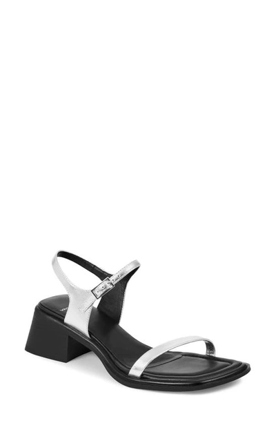 Vagabond Shoemakers Ines Ankle Strap Sandal In Silver