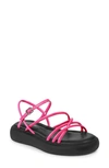 Vagabond Shoemakers Blenda Platform Sandal In Hyper Pink