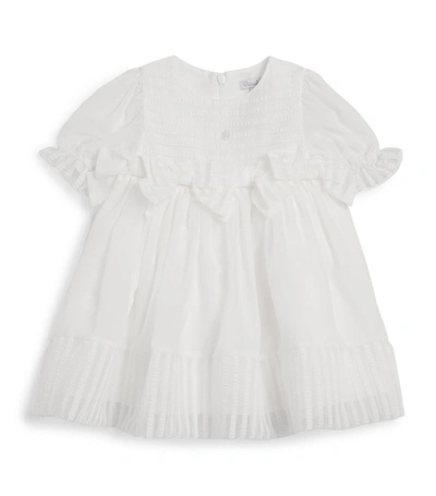 Patachou Babies' Girls White Chiffon Dress