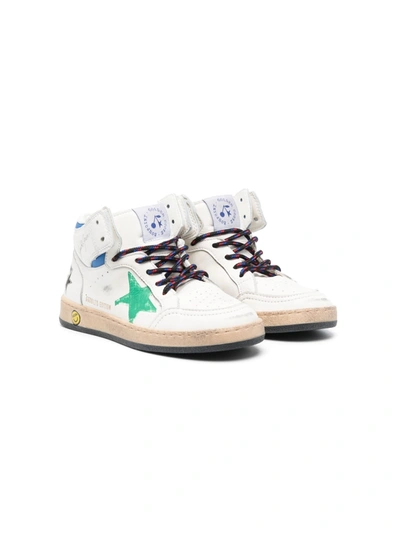 Bonpoint Kids' Boys White Leather High-top Trainers