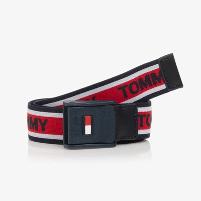 Tommy Hilfiger Red Logo Tape Belt