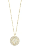 Sphera Milano Clover Cubic Zirconia Pendant Necklace In Gold