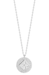 Sphera Milano Clover Cubic Zirconia Pendant Necklace In Silver