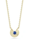 Sphera Milano Cubic Zirconia Circle Pendant Necklace In Gold