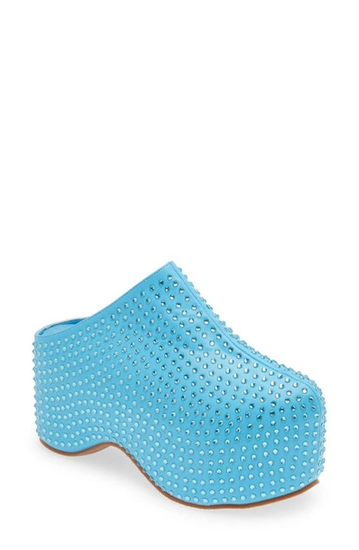 Azalea Wang Macey Platform Clog In Blue