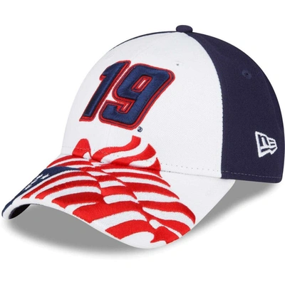 New Era Men's  White, Blue Martin Truex Jr 9forty Americana Snapback Adjustable Hat In White,blue