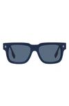 Burberry Hayden 54mm Rectangular Sunglasses In Blue