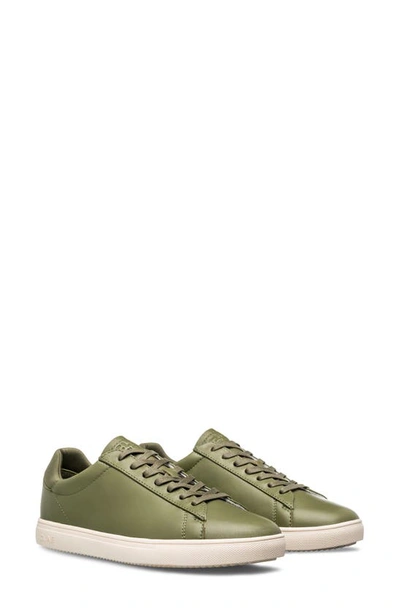 Clae Bradley Sneaker In Olive Leather