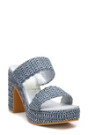 Beach By Matisse Gem Platform Sandal In Blue