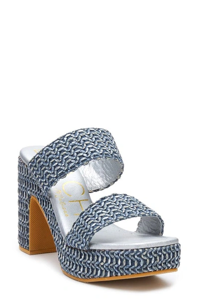 Beach By Matisse Gem Platform Sandal In Blue