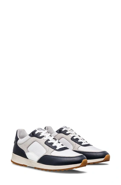 Clae Joshua Sneaker In Navy White Microchip