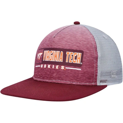 Colosseum Men's  Maroon, Gray Virginia Tech Hokies Snapback Hat In Maroon,gray