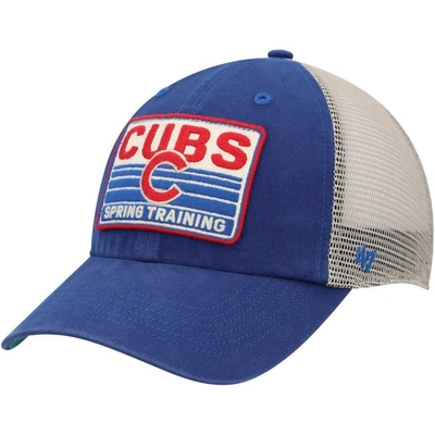 47 ' Royal/tan Chicago Cubs Four Stroke Clean Up Trucker Snapback Hat