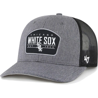 47 ' Charcoal Chicago White Sox Slate Trucker Snapback Hat