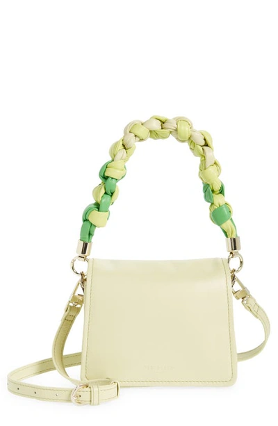 Ted Baker Maryse Knot Top Handle Bag In Lime