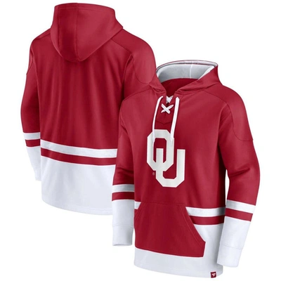Fanatics Branded Crimson Oklahoma Sooners First Battle Pullover Hoodie