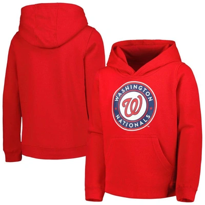 Outerstuff Kids' Youth Red Washington Nationals Team Primary Logo Pullover Hoodie