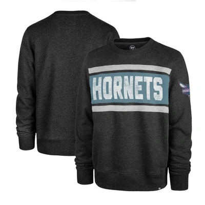 47 ' Heather Black Charlotte Hornets Tribeca Emerson Pullover Sweatshirt