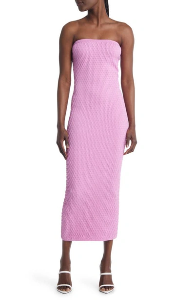 Open Edit Strapless Maxi Sweater Dress In Pink Lei | ModeSens