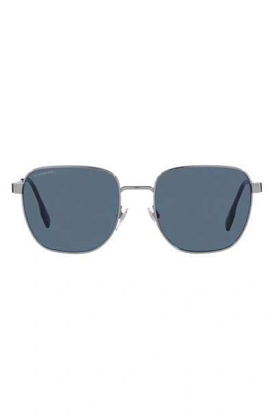 Burberry Drew 55mm Square Sunglasses In Grey