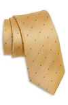 Ted Baker Aitkin Fine Spot Silk Tie In Yellow
