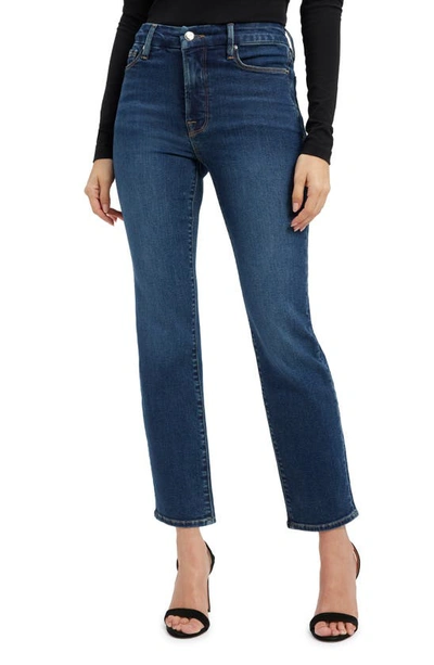 Good American Good Classic Ankle Straight Leg Jeans In Blue609