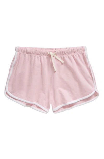 Nordstrom Kids'  Kids' Dolphin Hem Cotton Shorts In Pink Opal