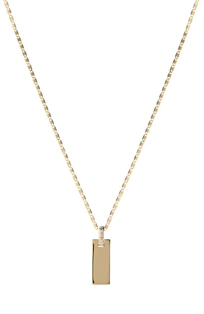 Lana Tag Link Pendant Necklace In Yellow Gold