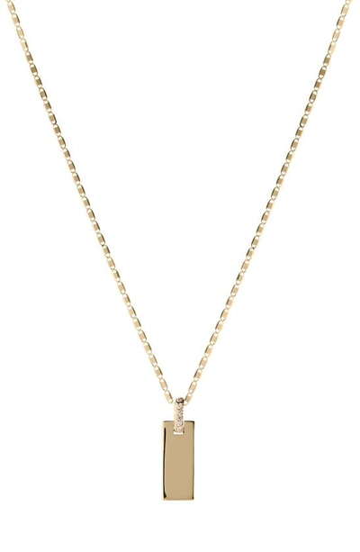 Lana Tag Link Pendant Necklace In Yellow