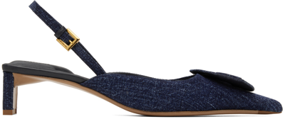 Jacquemus Les Chaussures Dueto 50mm Pumps In Denim