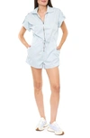 Pistola Meg Zip Romper In Sky