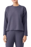 Eileen Fisher Boxy Long Sleeve Top In Twilight