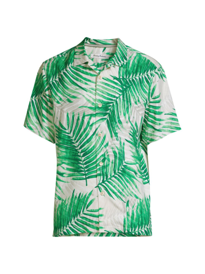 Tommy Bahama Men's Misty Palms Silk Button-front Shirt In Green