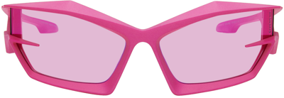 Givenchy Giv Cut Cat-eye Nylon Sunglasses In Pink/pink Solid