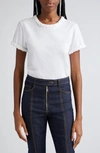 Cinq À Sept Women's Braided Cotton Pullover Tee In White