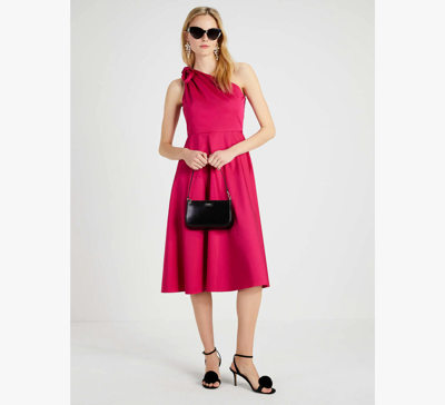 Kate Spade Women's Sabrina Satin One-shoulder Dress In Rosa Plum