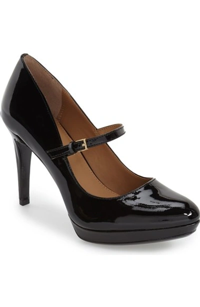 Calvin Klein 'paislie' Platform Mary Jane Pump (women) In Black Patent |  ModeSens