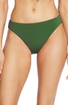 Robin Piccone Women's Ava Mid-rise Bikini Bottom In Sage