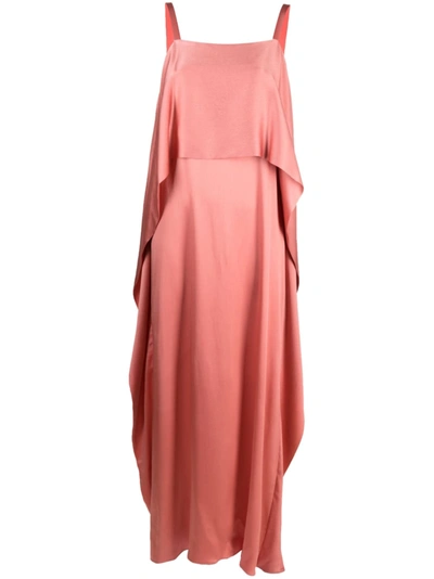 Antonelli Silk Blend Dress In Antique Rose