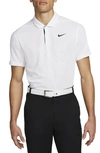 Nike Men's Dri-fit Adv Tiger Woods Golf Polo In White