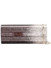 Jimmy Choo Sweetie Glitter Acrylic Clutch In Black/champagne