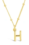 Sterling Forever 14k Gold Plated Sterling Silver Initial Necklace In Gold-h