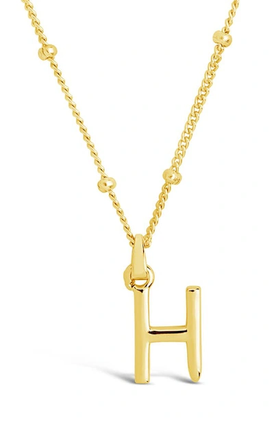 Sterling Forever 14k Gold Plated Sterling Silver Initial Necklace In Gold-h