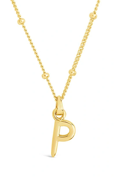 Sterling Forever 14k Gold Plated Sterling Silver Initial Necklace In Gold-p