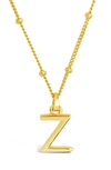 Sterling Forever 14k Gold Plated Sterling Silver Initial Necklace In Gold-z