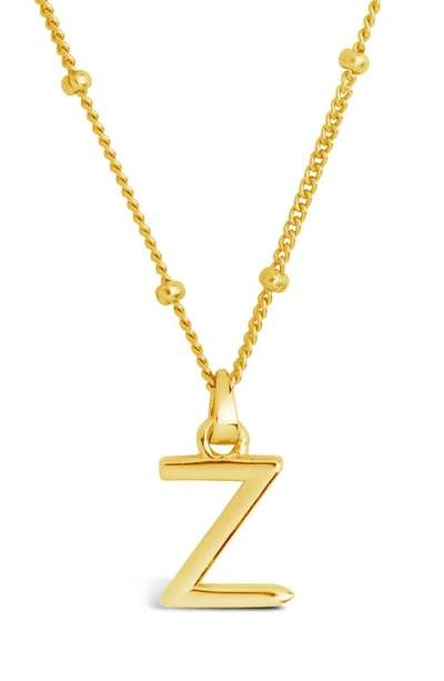 Sterling Forever 14k Gold Plated Sterling Silver Initial Necklace In Gold-z