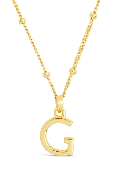 Sterling Forever 14k Gold Plated Sterling Silver Initial Necklace In Gold-g